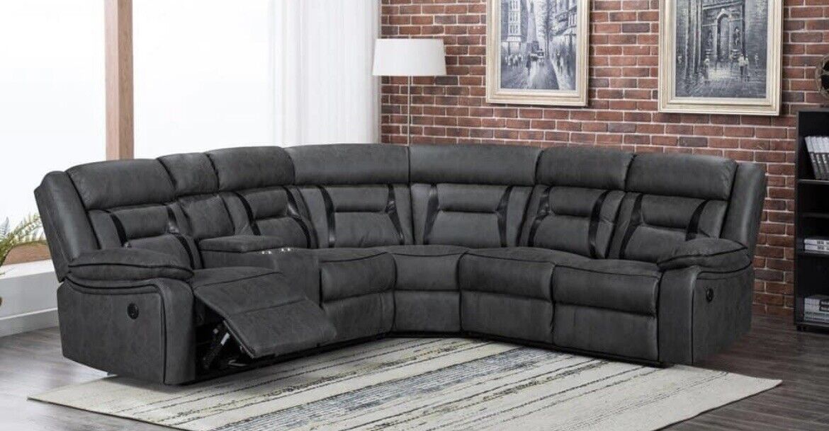 Corner Leather Recliner Sofa