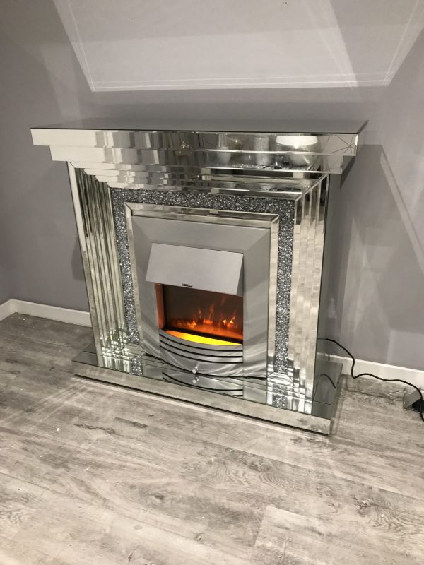 Mirrored Fireplace