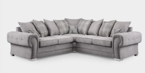 Verona Scatterback Sofa Grey Large Corner