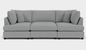 Carnaby Sofa Grey U Shape Corner