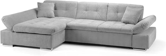 Malvi Sofabed Grey Left Hand Facing Corner