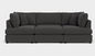 Carnaby Sofa Black U Shape Corner