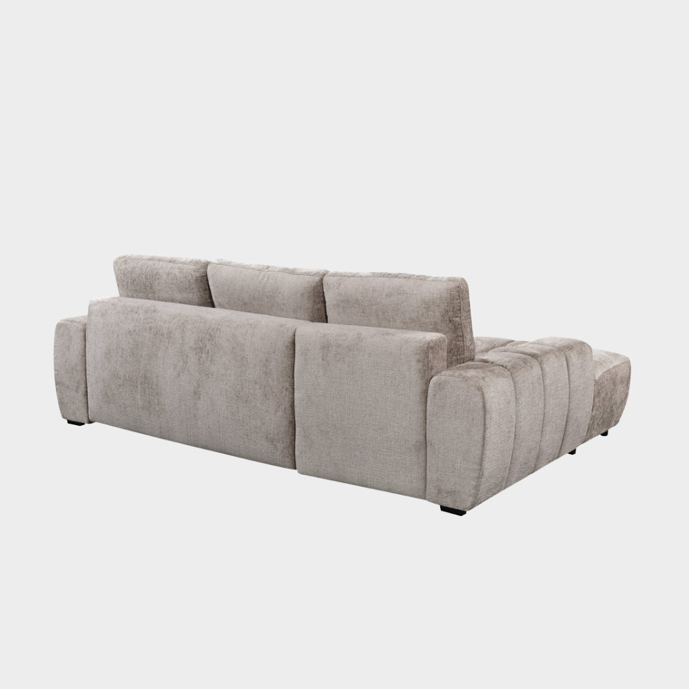 Gray sofa on a white background