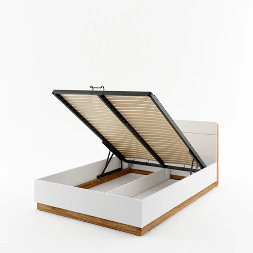 Bed with Storage and LED 160cm