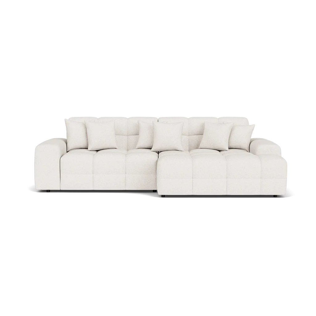 White sofa on a white background