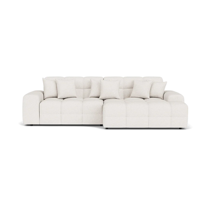 White sofa on a white background
