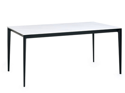 Mesa Rectangular Dining Table White Marble
