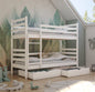 Wooden Bunk Bed with Storage