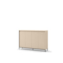 Beige radiator on a white background