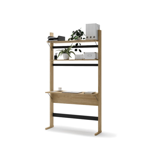 Ollie Desk With Bookcase 108cm