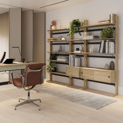 Ollie Desk With Bookcase 108cm