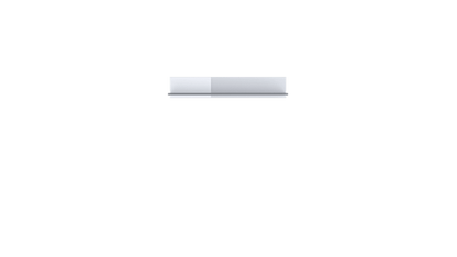 Rectangular object with a white center on a green background